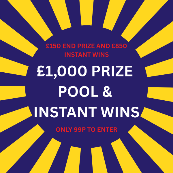 £1,000 Prize Pool With Big Instant Wins!!