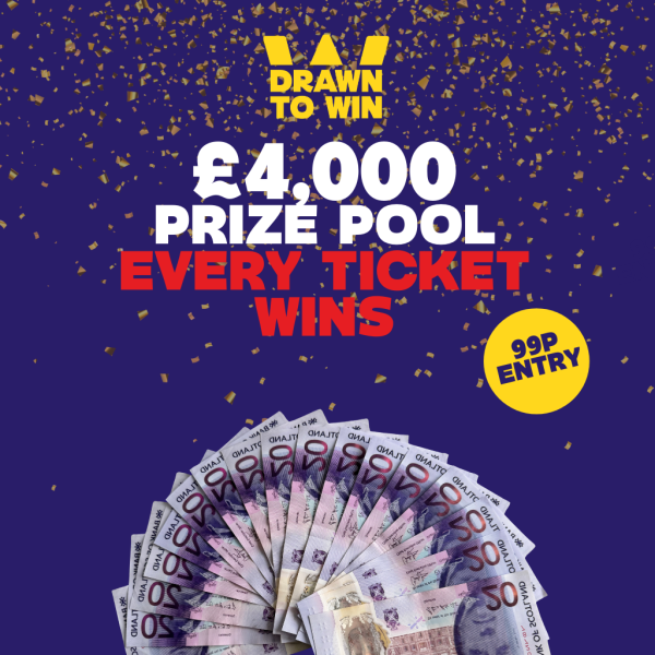 Every Ticket Wins - £4,000 Prize Pool with £200 Cash End Prize